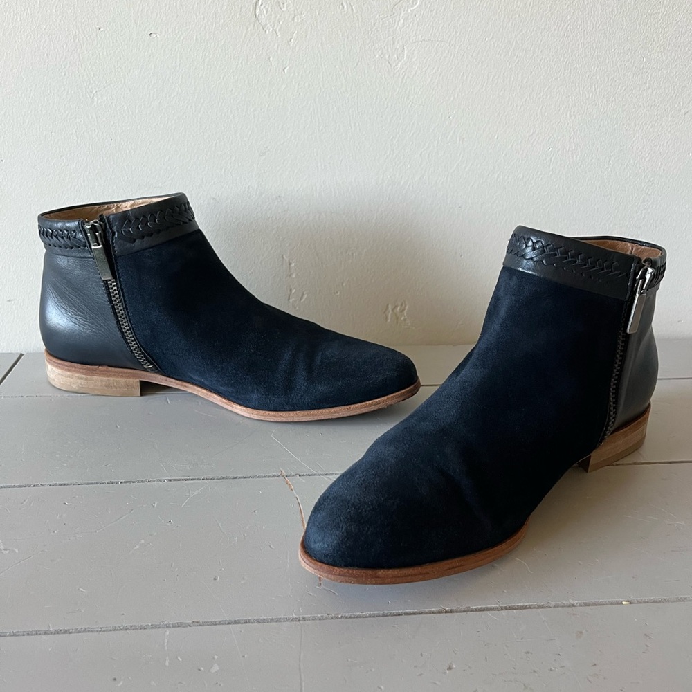 Comptoir Des Cotonniers Women’s Navy Suede/Leather Ankle Boots - 38EU/8US - Picture 10 of 11